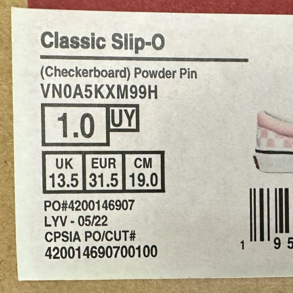 NEW Vans "Off The Wall" Checkerboard Powder Pink - Picture 8 of 8